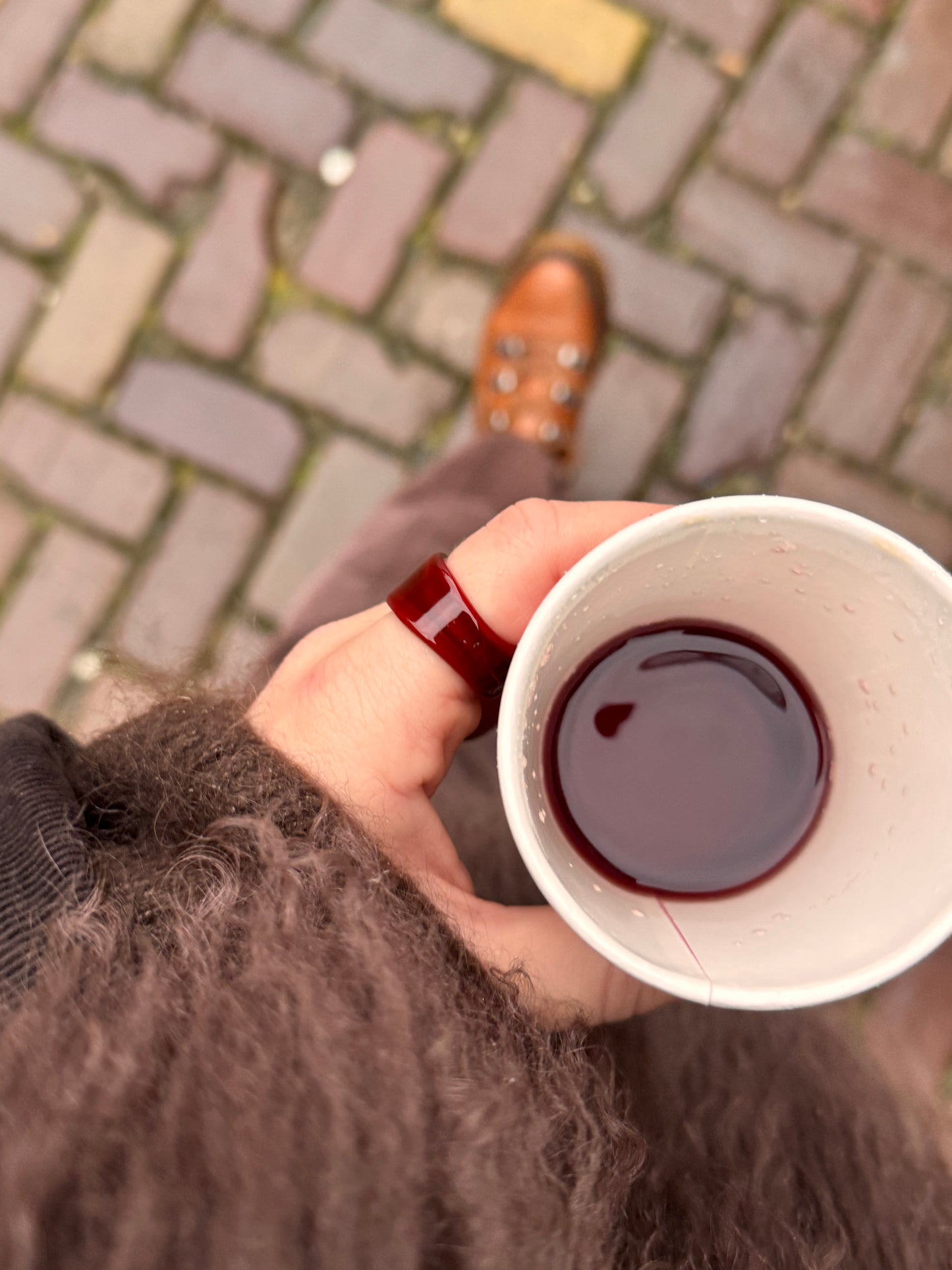 Winter edition glass ring