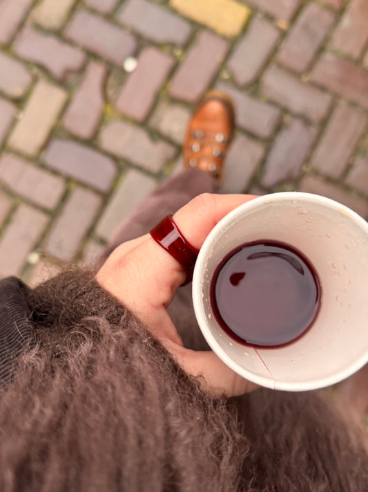 Winter edition glass ring